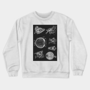 Vintage Ophthalmology Poster Crewneck Sweatshirt